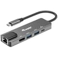 Miniatyrbild 1 av 2: Multifunktionsadapter - EQUIP - 133489 - HDMI 4K/30Hz - Gigabit LAN - USB 3.2 Gen1 - USB PD 100W