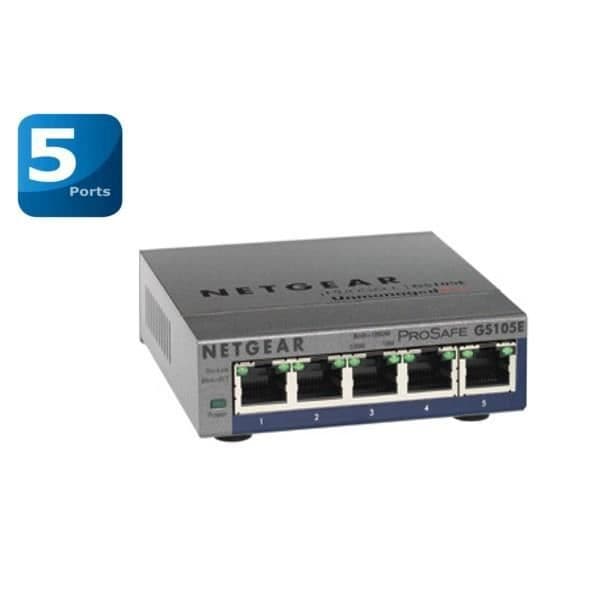 Netgear SWT GS105E nätverksswitch Grå