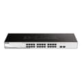 Miniatyrbild 1 av 2: Nätverksswitch - DLINK - DGS-1210-26/E - 24 portar 10/100/1000BASE-TX - 2 portar SFP - 52 Gbit/s