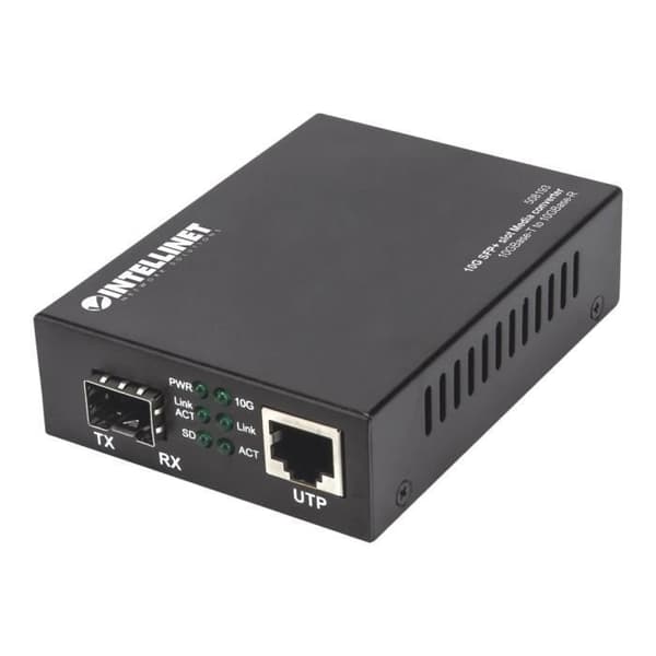 Intellinet Media Converter 10 GigE, 5 GigE, 2,5 GigE 10Base-FL, 1000Base-T, 1000Base-X, 10GBase-T, 10GBase-R,...