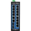 Miniatyrbild 1 av 4: trendnet 16-portars industriell gigabit svart svart Svart