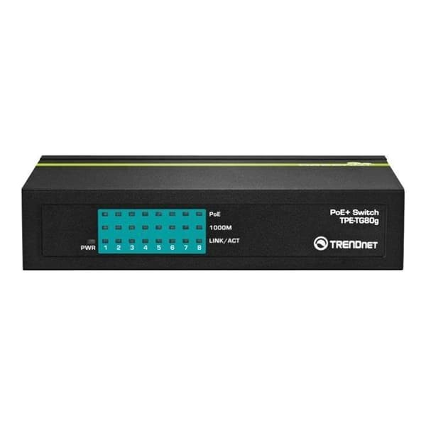 TRENDNET TPE-T80 SWITCH 8-PORTAR GIGABITS POE+...