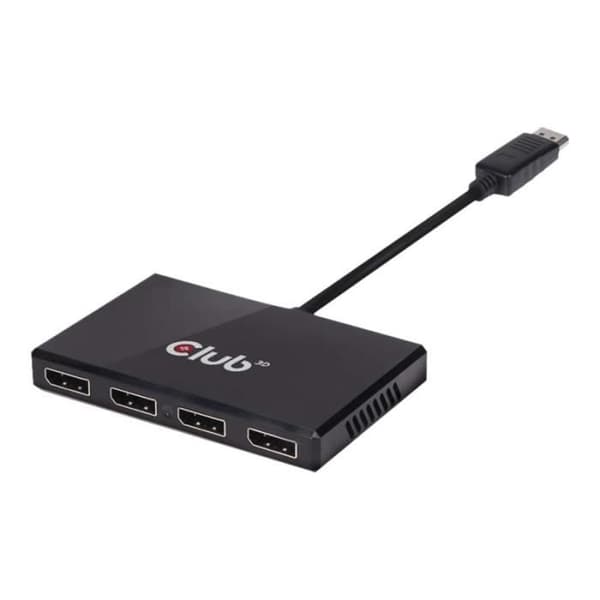 Club 3D SenseVision Multi Stream Transport (MST) Hub CSV-6400 Video-Audio Splitter - 4 x DisplayPort
