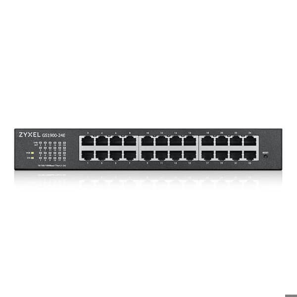 Autonom switch - Zyxel - GS1900-24E V3 - 24 portar Gigabit Ethernet - Hanterad L2 - 1U Svart