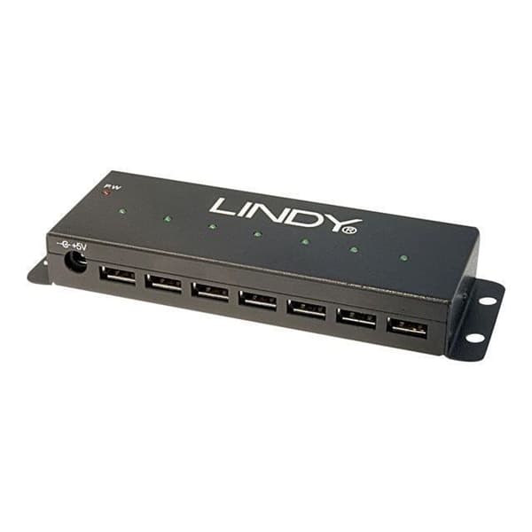 LINDY Metal USB Hub - 7 USB 2-portar