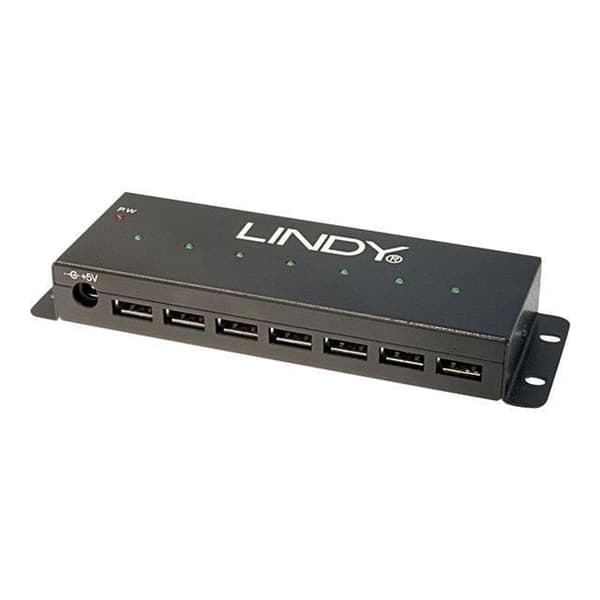 LINDY Metal USB Hub - 7 USB 2-portar