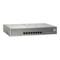 LevelOne GEP-0821 Switch - 8 portar - Gigabit Ethernet - PoE Grå