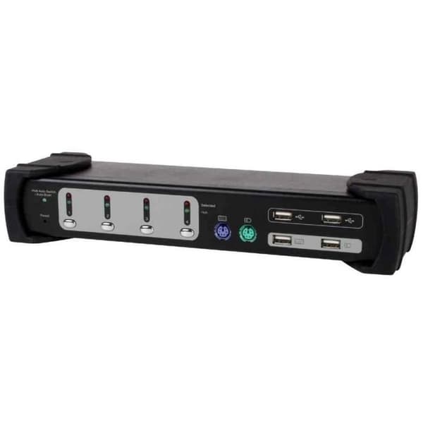 KVM-switch USB / PS/2 + Audio, 4 portar - utrusta Kombo