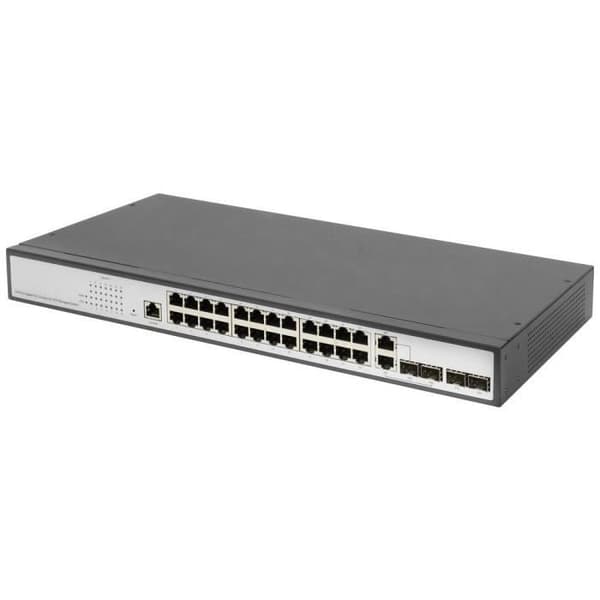Nätverksswitch - DIGITUS - DN-80221-3 - 24 Gigabit RJ45-portar - Intelligenta funktioner - 19' montering