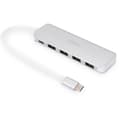 Miniatyrbild 1 av 4: USB 3.1 Hub (Gen 1) - DIGITUS - DA-70242-1 - 4+1 portar med snabbladdningsport - Grå