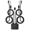 Miniatyrbild 1 av 3: KVM-switch - Lindy - 2 portar - HDMI - USB 2.0 - 3.5 mm ljud