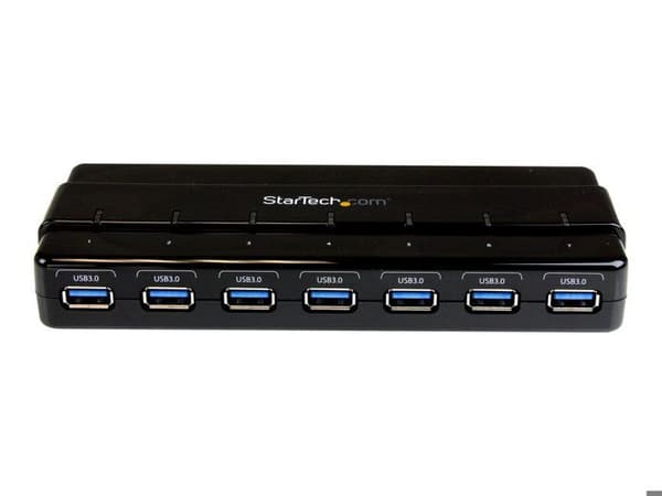 HUB - STARTECH.COM - ST7300USB3B - USB 3.0-hubb / nav med strömförsörjning - 7 portar