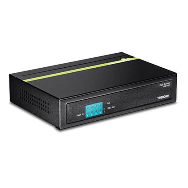 TRENDNET 5-portars 10/100 Mbps PoE-switch - TPE-S50 (v1.0R) Svart