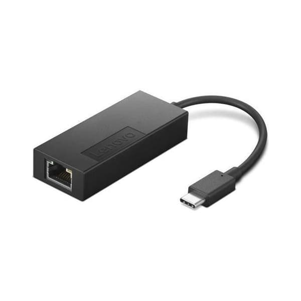 Ethernet-adapter - Lenovo - USB-C 2.5G - Svart färg - 2 portar - Ethernet