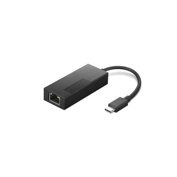 Ethernet-adapter - Lenovo - USB-C 2.5G - Svart färg - 2 portar - Ethernet