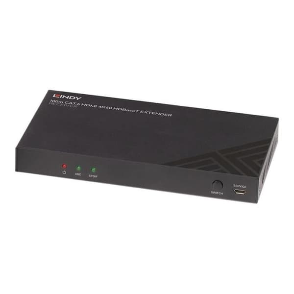 Lindy Cat.6 HDMI 4K60 HDBaseT switch - svart - 100 m