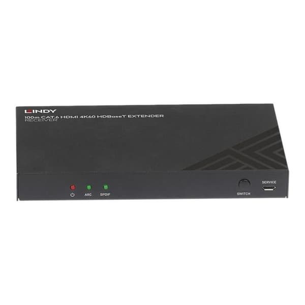 Lindy Cat.6 HDMI 4K60 HDBaseT switch - svart - 100 m