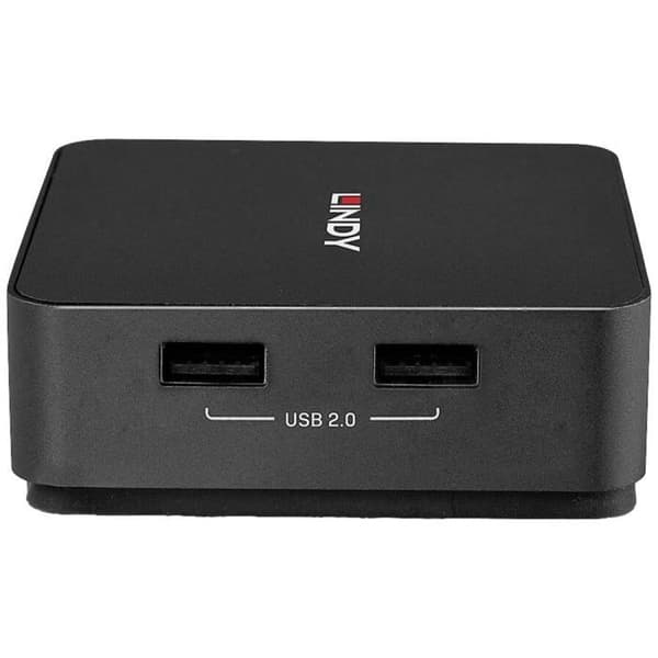 KVM-switch - LINDY - 2 portar Typ C - Dual HDMI 4K60 - Ultra HD 4K60Hz - MST och SST