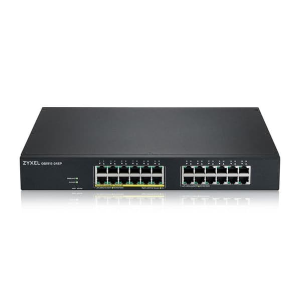 Switch - ZYXEL - GS1915-24EP - 24 portar - Hanterad - PoE (12 portar)