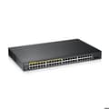 Miniatyrbild 2 av 3: Switch - Zyxel - 48p Gbe 24PoE - L2 Smart - 48 portar RJ-45 - Rack