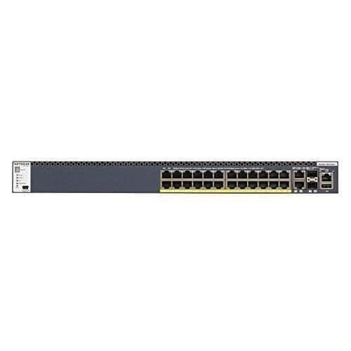 Switch hanterbar NETGEAR M4300-28G-PoE+ - 28 portar - 10G - Kraft 550W - Stapelbar - PoE+