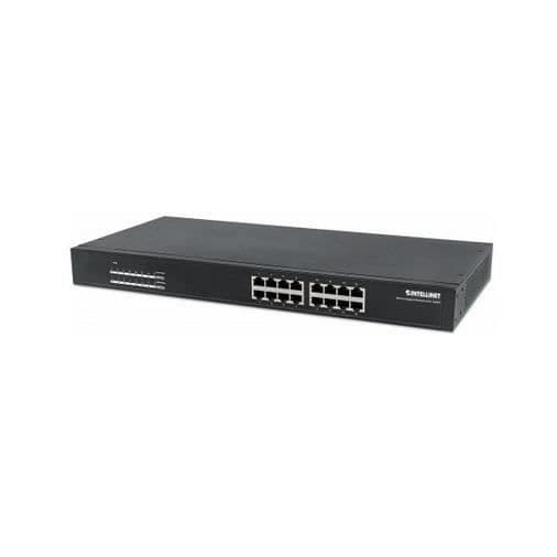 Intellinet 560993, Unmanaged Network Switch, L2, Gigabit Ethernet (10-100-1000), Ethernet-anslutning Svart
