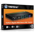 Miniatyrbild 1 av 2: Ethernet-switch - TRENDNET - TPE-1620WS - 16 portar - PoE+ - 1U Rackmonterbar