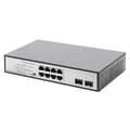 Miniatyrbild 1 av 4: DIGITUS 8-PORTAR GIGABIT POE SWITCH, 19'', OHANTERAD, 2 MO LÄNKAR