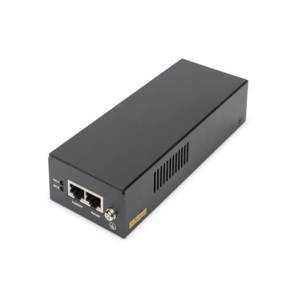 PoE++ Gigabit Ethernet-injektor - DIGITUS - DN-95109 - 85 W - 2 portar - Svart