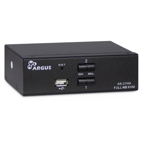 INTER-TECH AS-21HA HDMI SWITCH SKÄRM, TANGENTBORD OCH MUS SVART (888 Svart