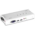 Miniatyrbild 1 av 6: TRENDnet TK-409K KVM 4 Port VGA USB + Audio + Kablar