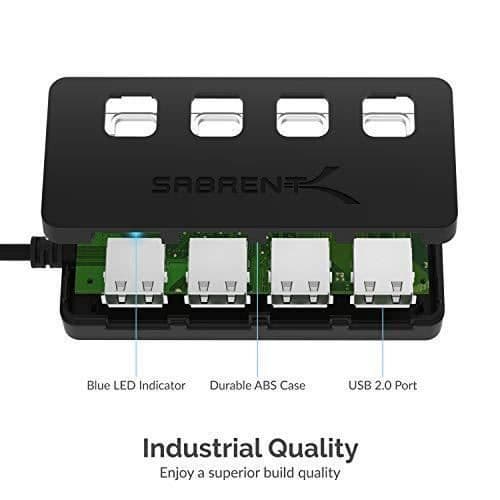 Sabrent 4-portars USB 2-hubb