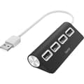 Miniatyrbild 1 av 4: USB-hub - Hama - 4 portar - USB 2.0 - Svart - 4 extra portar