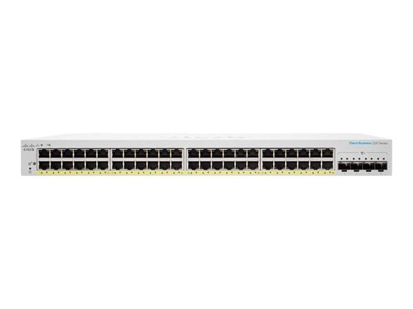 Switch - Cisco - CBS220-48FP-4X-EU - 48 portar GE - Full PoE+ 740W - 4x10G SFP+
