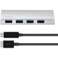 Miniatyrbild 3 av 3: USB 3.0-hubb - BELKIN - 4 portar - Brossad aluminium - USB-C-kabel - Kontor