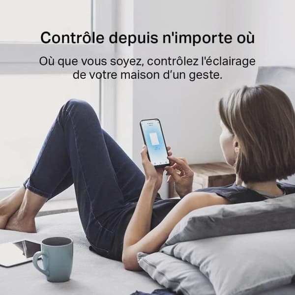 2-Gang 1-vägs trådlös ansluten switch - Tapo S220 - Alexa och Google Home - INGEN neutral kabel behövs - Tapo Hub krävs