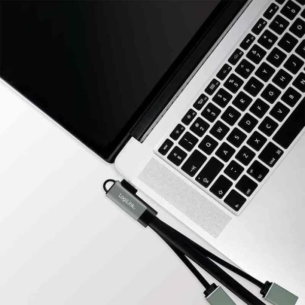 USB 3.1 Gen1 Hub till 5 Gbps med 90° vinklad kontakt till 2 USB 2.0-portar (Typ A) och 1 USB 3.0-port (Typ A)