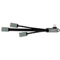 Miniatyrbild 2 av 3: USB 3.1 Gen1 Hub till 5 Gbps med 90° vinklad kontakt till 2 USB 2.0-portar (Typ A) och 1 USB 3.0-port (Typ A)