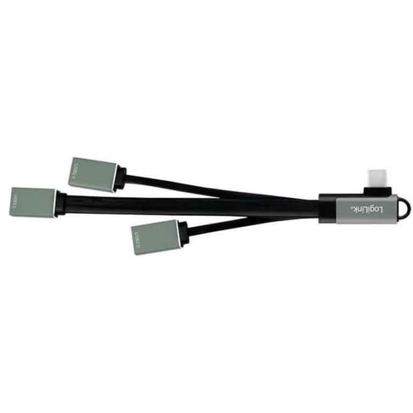 USB 3.1 Gen1 Hub till 5 Gbps med 90° vinklad kontakt till 2 USB 2.0-portar (Typ A) och 1 USB 3.0-port (Typ A)