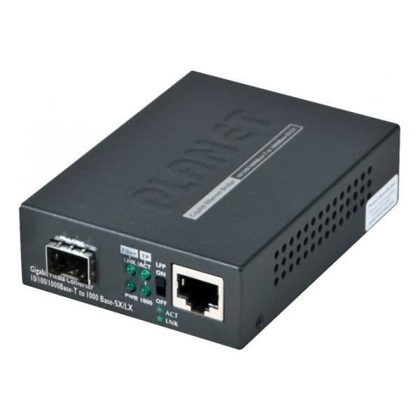 Fiberoptisk mediakonverterare - PLANET - GT-805A - Gigabit Multimode - SFP Slot