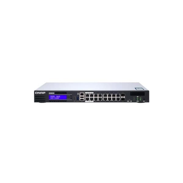 QNAP QGD-1600P-8G - Smart switch - 16 portar - Gigabit Ethernet - PoE++ (370 W)