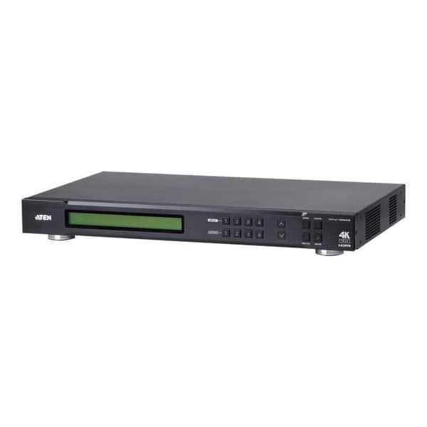 ATEN VanCryst VM0404HB 4 x 4 True 4K HDMI Matrix Switch Video-Audio Switch Stationär dator, rackmonterbar