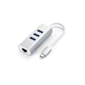 Miniatyrbild 3 av 4: Satechi HUB 3 portar typ C 2 i 1 aluminium USB 3.0 och Ethernet-port för MacBook Pro 2016/2017, MacBook 2015/2016,