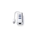 Miniatyrbild 2 av 4: Satechi HUB 3 portar typ C 2 i 1 aluminium USB 3.0 och Ethernet-port för MacBook Pro 2016/2017, MacBook 2015/2016,