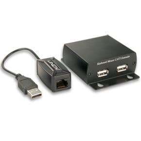 USB HID extenders - LINDY - 300m - Tangentbord och mus - UTP/STP nätverkskabel - Svart