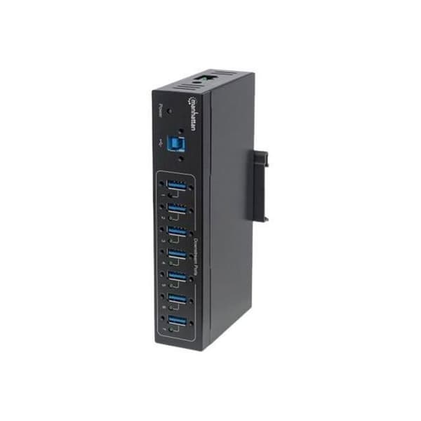 Manhattan 7-portars industriell USB 3.0 Hub Hub 7 x SuperSpeed USB 3.0 stationär dator