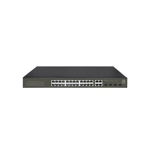 LEVELONE GES-2128P L2 GIGABIT ETHERNET MANAGED NÄTVERKSSWITCH (10-100