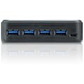Miniatyrbild 3 av 3: ATEN USB Sharing Switch - US234 iDate Super Hub - 2 USB 3.0-portar - Svart