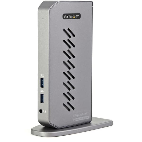 USB-hub - Startech - DK30A2DHUUE - 6 portar USB A - 1 portar RJ-45 - Svart