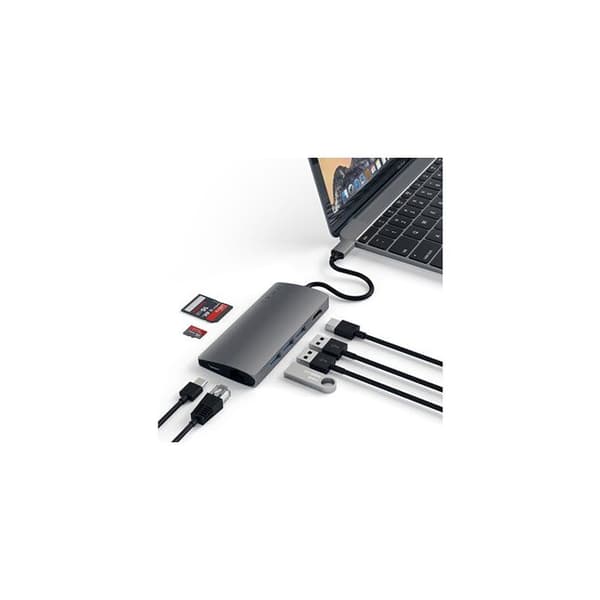 Satechi USB Hub 8 IN 1 USB-C HUB SIDERAL GRÅ